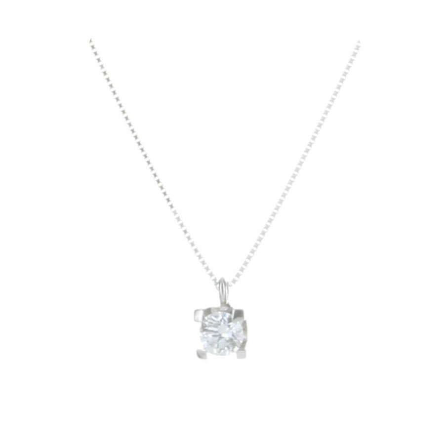 GENEVE CLASSIC NECKLACE 1.18 18K WHITE GOLD 42CM