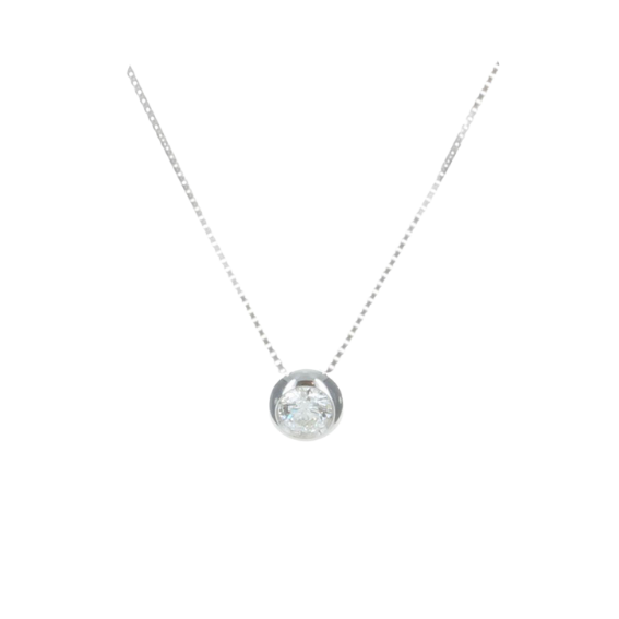 GENEVE CLASSIC NECKLACE 1.3 18K WHITE GOLD 42CM
