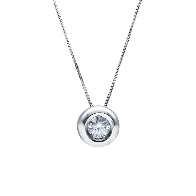 GENEVE CLASSIC NECKLACE 1.6 18K WHITE GOLD 42CM