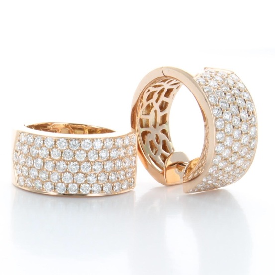 GENEVE EARRINGS HOOP 16.56 18K ROSE GOLD