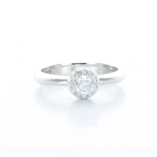 GENEVE RING ENGAGEMENT 3.92 18K WHITE GOLD 14