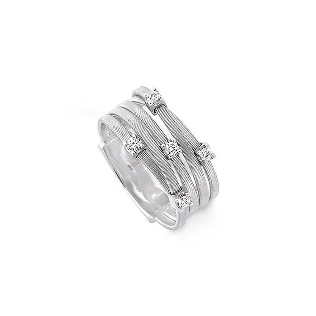 MARCO BICEGO GOA RING 7.1 18K WHITE GOLD