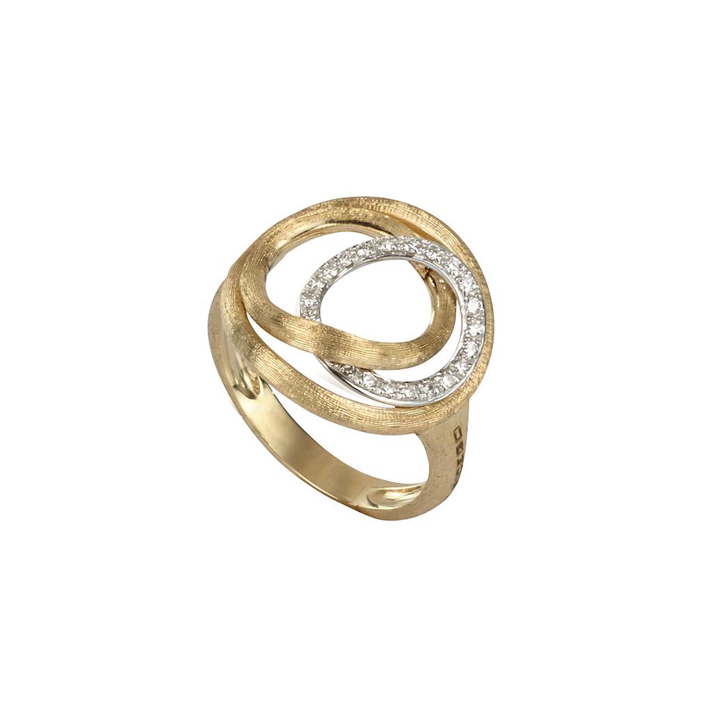 MARCO BICEGO JAIPUR LINK RING 5.82 18K YELLOW AND WHITE GOLD