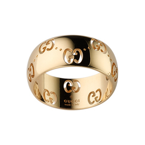 GUCCI ICON RING 0.0 18K YELLOW GOLD 16