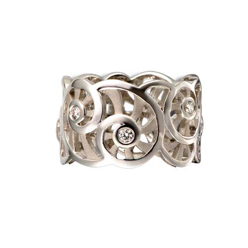 CARRERA Y CARRERA MEDITERRANEO RING 8.68 18K WHITE GOLD 14