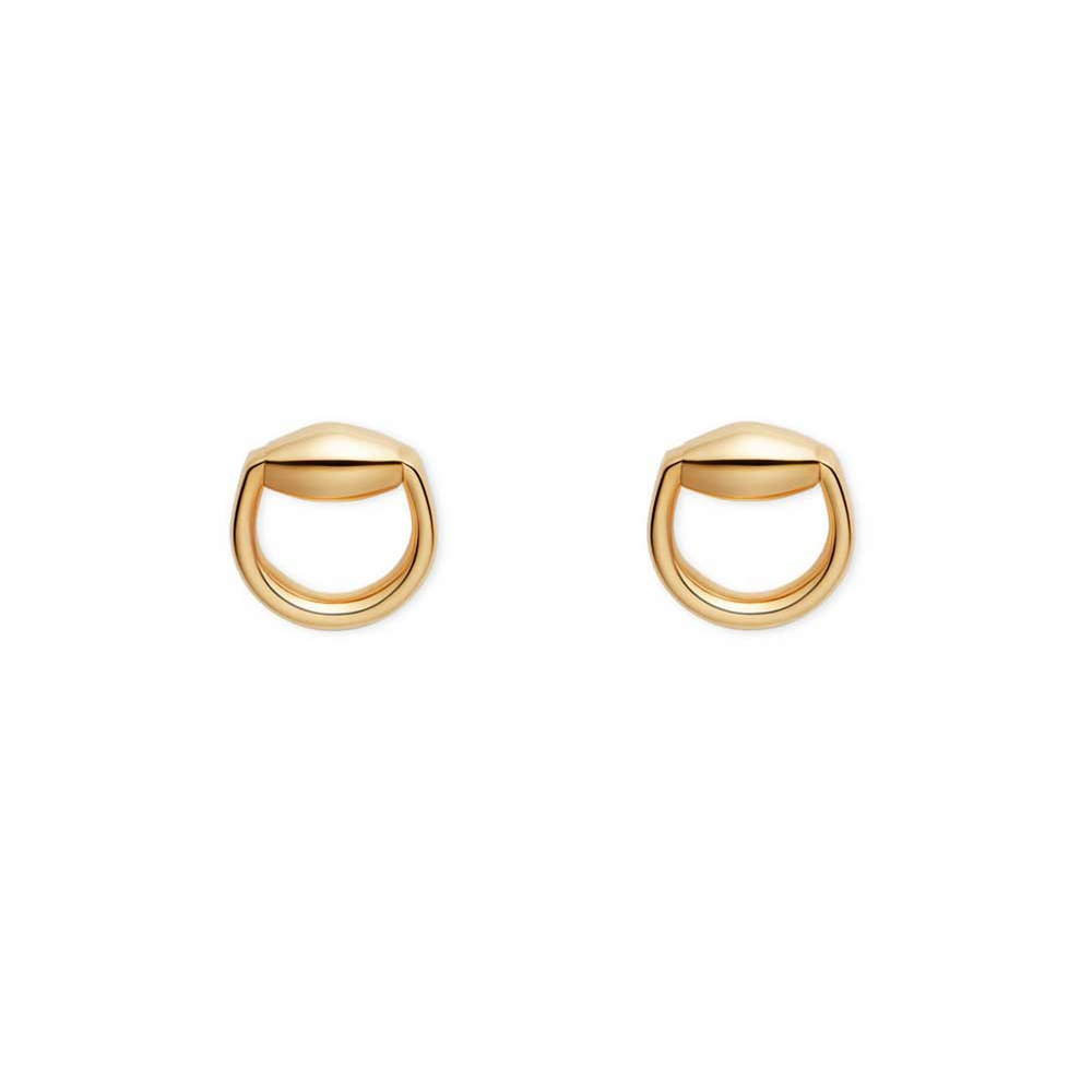 GUCCI HORSEBIT EARRINGS 4.0 18K YELLOW GOLD