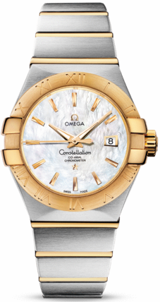 CONSTELLATION CO AXIAL 31MM AUTOMATIC 31MM STEEL MOTHER OF PEARL STEEL & GOLD