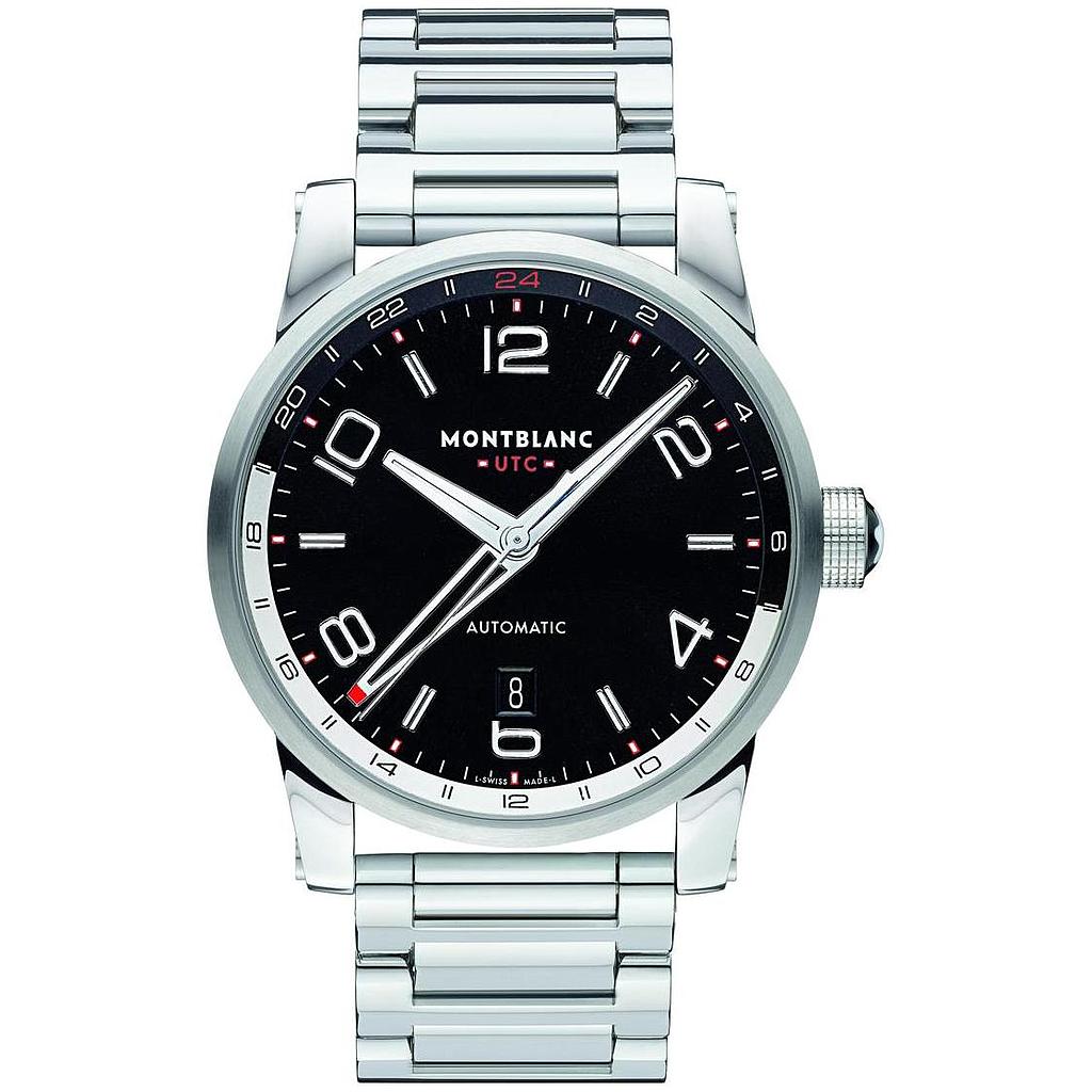 TIMEWALKER VOYAGER UTC AUTOMATIC 42MM STEEL BLACK STEEL