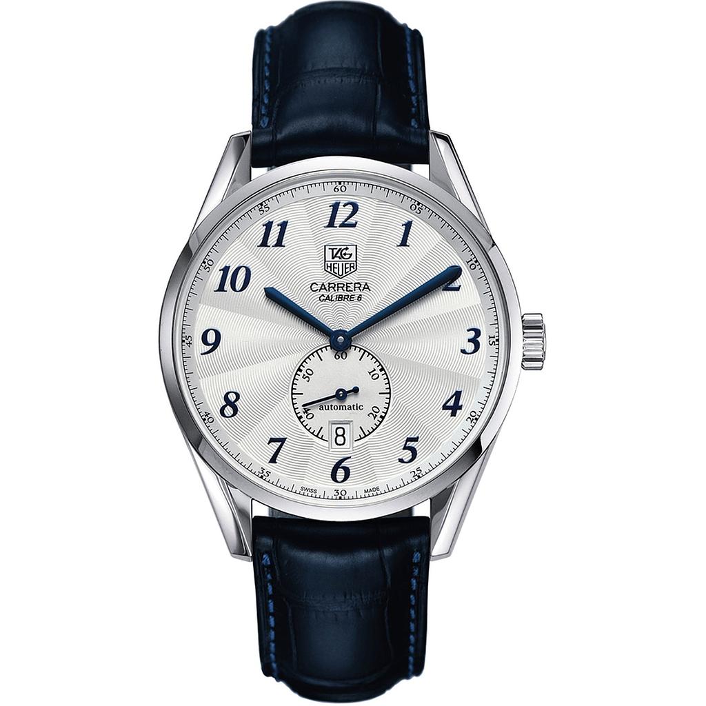 CARRERA CALIBRE 6 HERITAGE AUTOMATIC 39MM STEEL SILVER ALLIGATOR