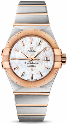 CONSTELLATION CO AXIAL 31MM AUTOMATIC 31MM STEEL MOTHER OF PEARL STEEL & ROSE GOLD