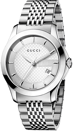G TIMELESS QUARTZ MEDIANO QUARTZ 38MM STEEL SILVER STEEL