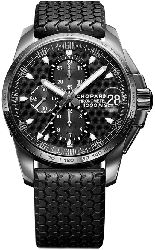 MILLE MIGLIA MILLE MIGLIA GT XL CHRONO AUTOMATIC 44MM STEEL BLACK RUBBER