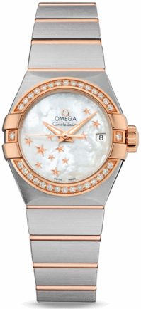 CONSTELLATION CO AXIAL 27MM AUTOMATIC 27MM STEEL MOTHER OF PEARL STEEL & ROSE GOLD