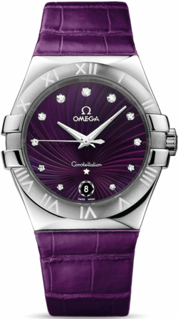 CONSTELLATION QUARTZ 35MM QUARTZ 35MM STEEL PURPLE ALLIGATOR
