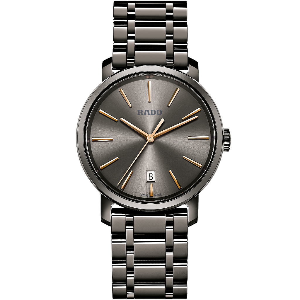 DIAMASTER SILVER QUARTZ 40MM CERAMIC GREY CERAMIC