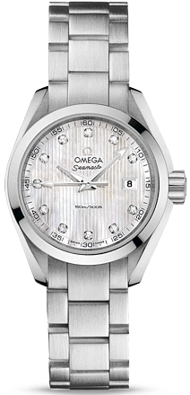 SEAMASTER AQUA TERRA 150M QUARTZ 30MM STEEL WHITE STEEL