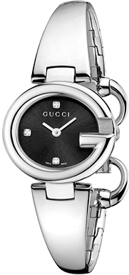 GUCCISSIMA SMALL QUARTZ 27MM STEEL BLACK STEEL