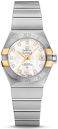 CONSTELLATION CO AXIAL 27MM AUTOMATIC 27MM STEEL MOTHER OF PEARL STEEL