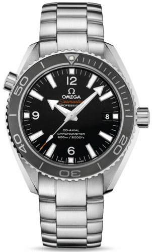 SEAMASTER PLANET OCEAN 600M CO AXIAL  AUTOMATIC 42MM STEEL BLACK STEEL