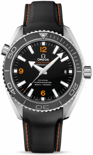 SEAMASTER PLANET OCEAN 600M CO AXIAL  AUTOMATIC 42MM STEEL BLACK RUBBER