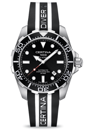 DS ACTION DIVER AUTOMATIC STEEL BLACK RUBBER