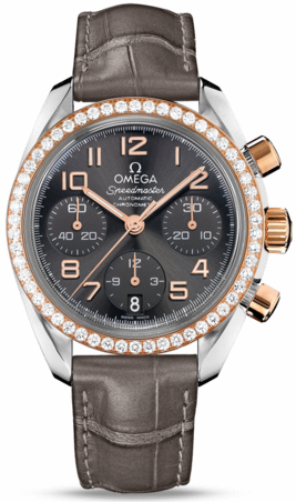 SPEEDMASTER CHRONOGRAFO AUTOMATIC 38MM STEEL GREY ALLIGATOR