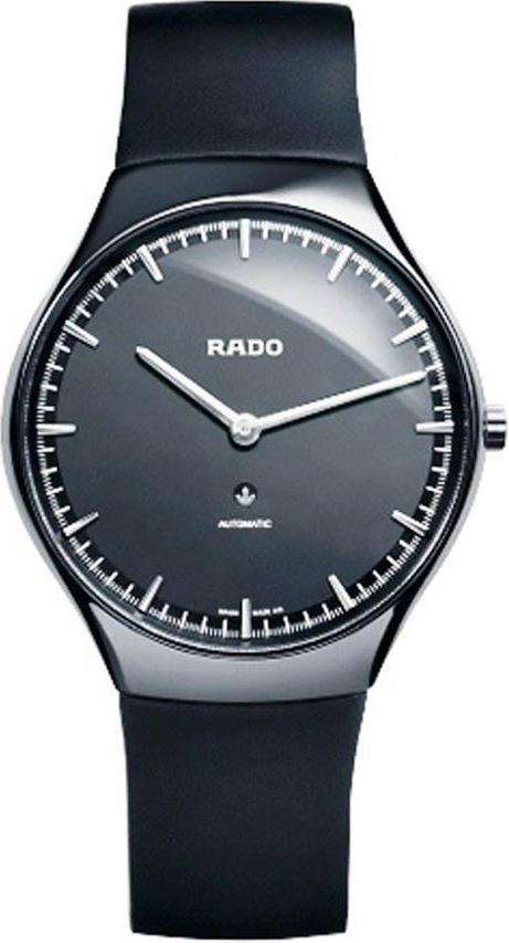 TRUE THINLINE BLACK AUTOMATIC 40MM STEEL & CERAMIC BLACK RUBBER