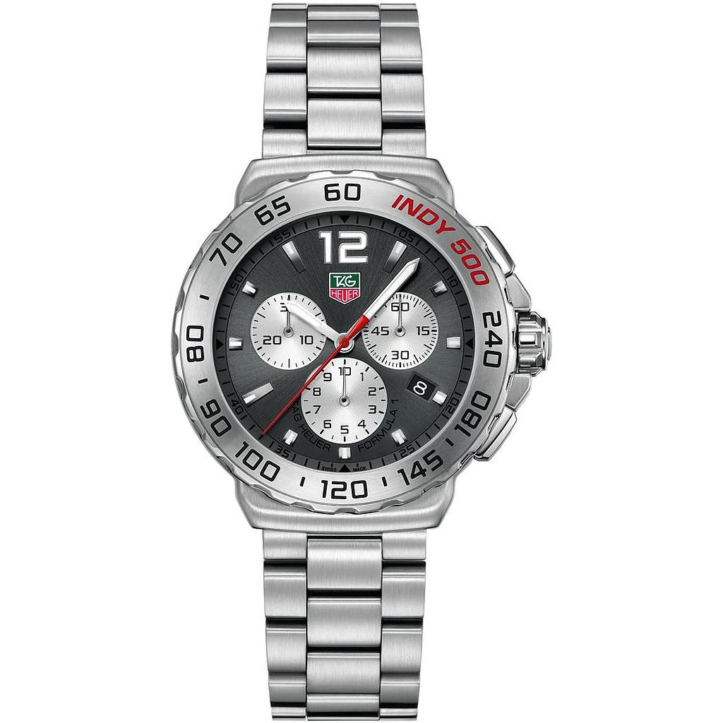 FORMULA 1 INDY 500 CHRONOGRAPH QUARTZ 42MM STEEL GREY STEEL