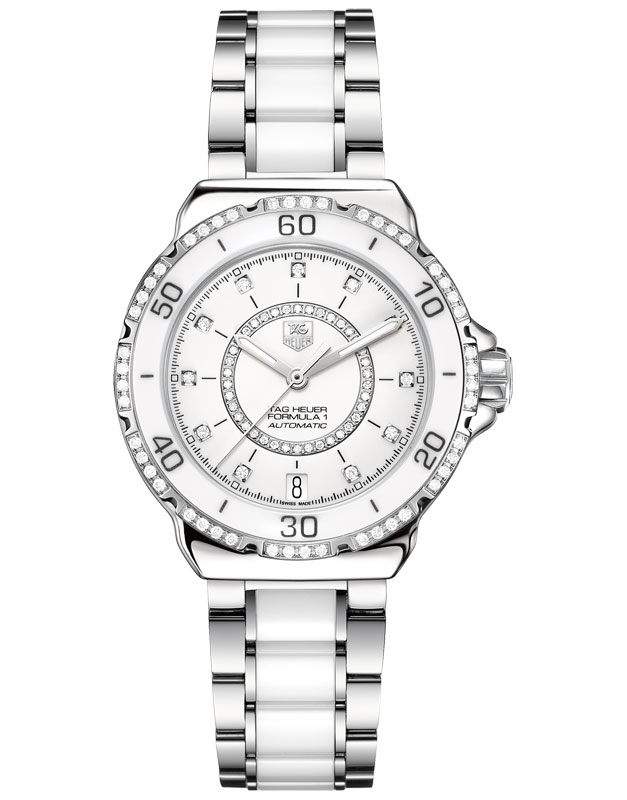 FORMULA 1 CALIBRE 5 AUTOMATIC 37MM STEEL WHITE STEEL & CERAMIC