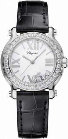 HAPPY SPORT MINI QUARTZ 30MM STEEL MOTHER OF PEARL ALLIGATOR