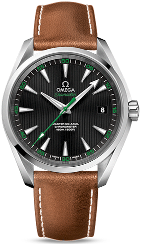 SEAMASTER AQUA TERRA 150M CO AXIAL AUTOMATIC 41,5MM STEEL BLACK LEATHER