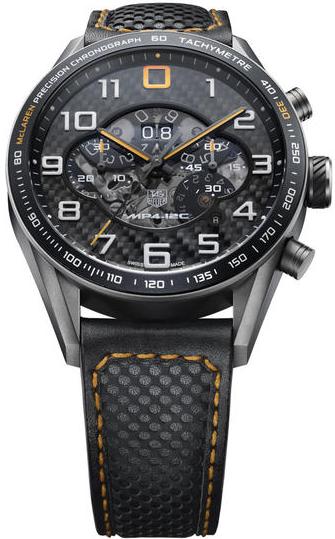 CARRERA MP4 12C AUTOMATIC 43MM TITANIUM BLACK LEATHER