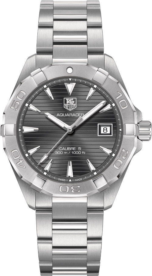 AQUARACER 300M CALIBRE 5 AUTOMATIC 40,5MM STEEL GREY STEEL