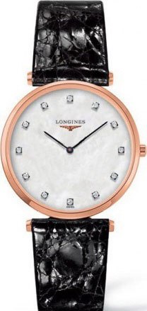 LA GRANDE CLASSIQUE QUARTZ 33MM STEEL MOTHER OF PEARL LEATHER