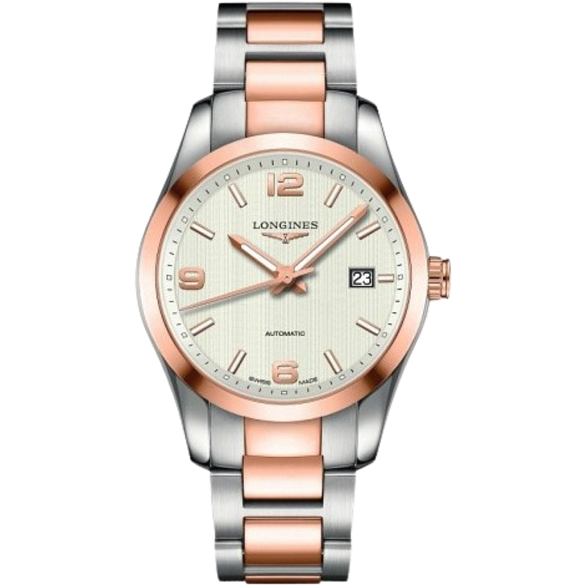 CONQUEST CLASSIC AUTOMATIC 40MM STEEL & ROSE GOLD SILVER STEEL & ROSE GOLD