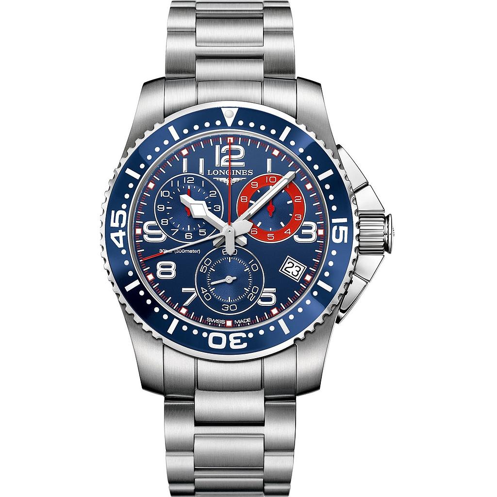 HYDROCONQUEST CHRONOGRAPH QUARTZ 41MM STEEL BLUE STEEL