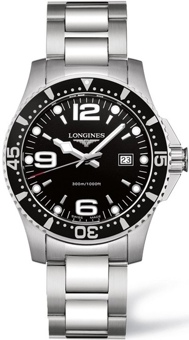 HYDROCONQUEST AUTOMATIC 41MM STEEL BLACK STEEL