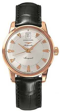 HERITAGE CLASSIC AUTOMATIC 35MM ROSE GOLD SILVER ALLIGATOR