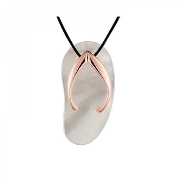 SHANKLA WHITE LOVE PENDANT 0.0 18K ROSE GOLD