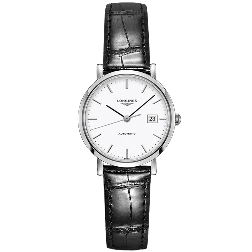 ELEGANT AUTOMATIC 29MM STEEL WHITE ALLIGATOR