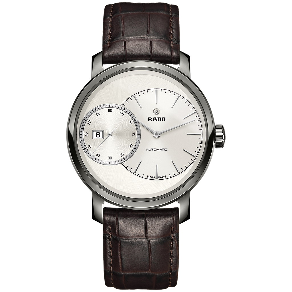 DIAMASTER GRANDE SECONDE AUTOMATIC 43MM CERAMIC WHITE ALLIGATOR