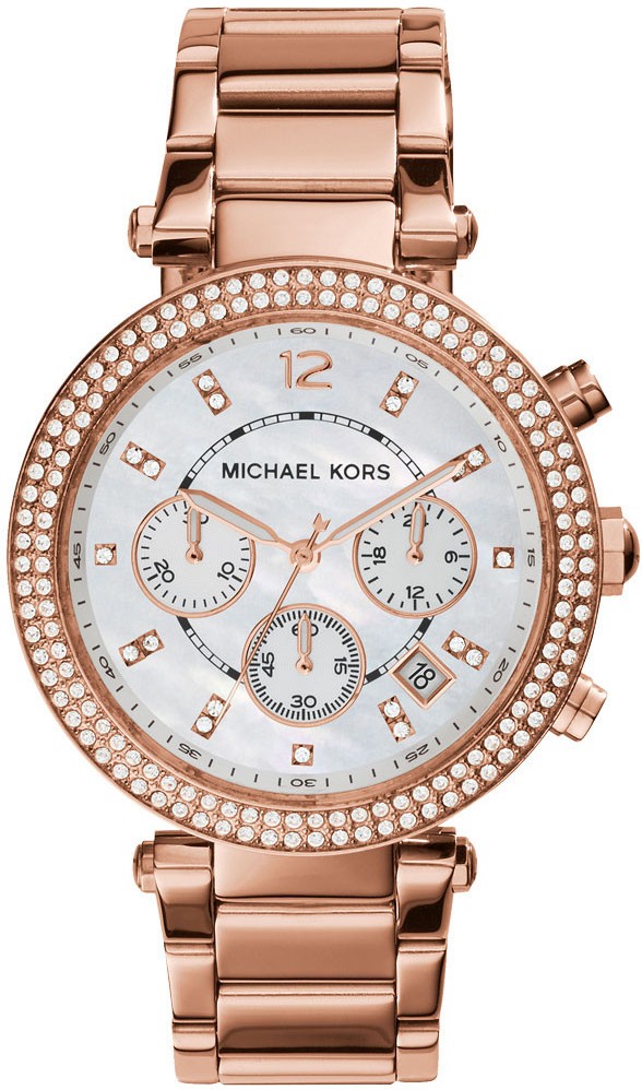 PARKER CHRONOGRAPH QUARTZ 39MM STEEL MOTHER OF PEARL STEEL