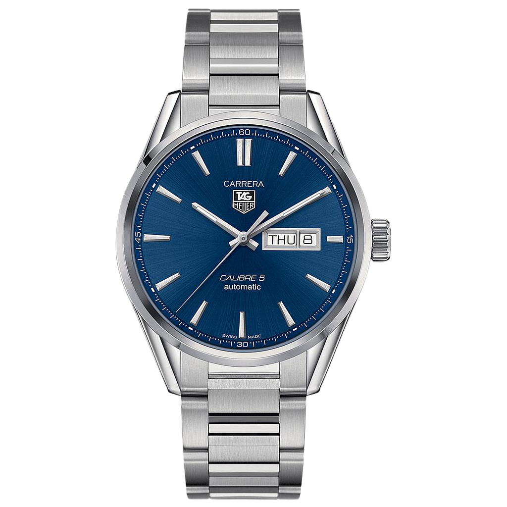 CARRERA CALIBRE 5 DAY DATE AUTOMATIC 41MM STEEL BLUE STEEL