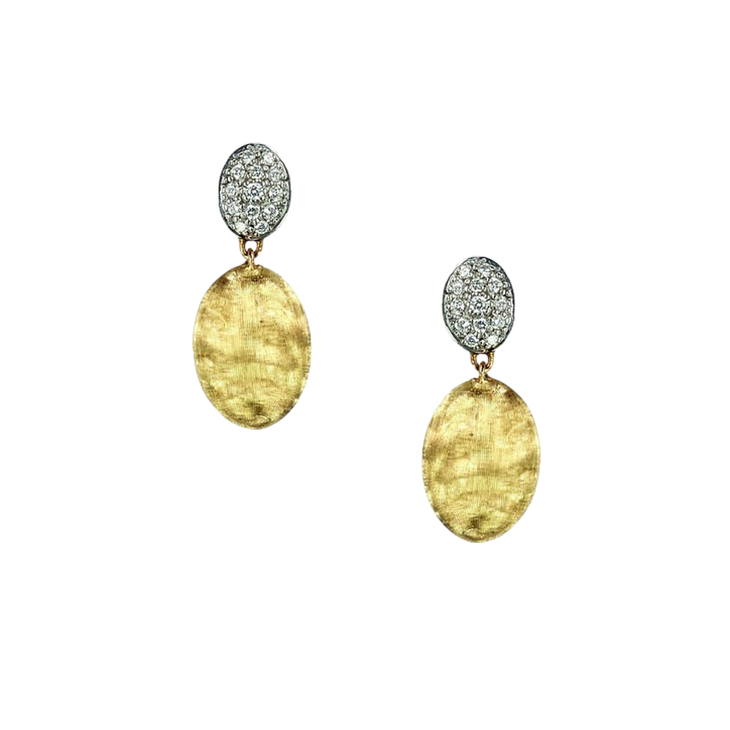 MARCO BICEGO SIVIGLIA EARRINGS 3.52 18K YELLOW AND WHITE GOLD