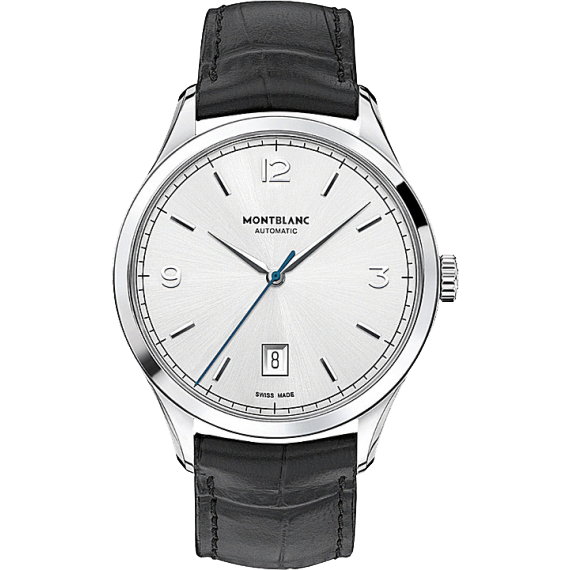 HERITAGE CHRONOMETRIE COLLECTION AUTOMATIC 40MM STEEL SILVER ALLIGATOR
