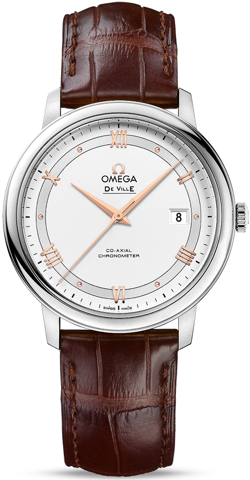 DE VILLE PRESTIGE CO AXIAL AUTOMÁTICO 39,5MM ACERO PLATEADO COCODRILO