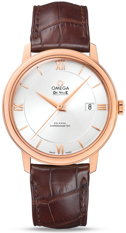 DE VILLE PRESTIGE CO AXIAL AUTOMÁTICO 39,5MM ORO ROSA PLATEADO COCODRILO