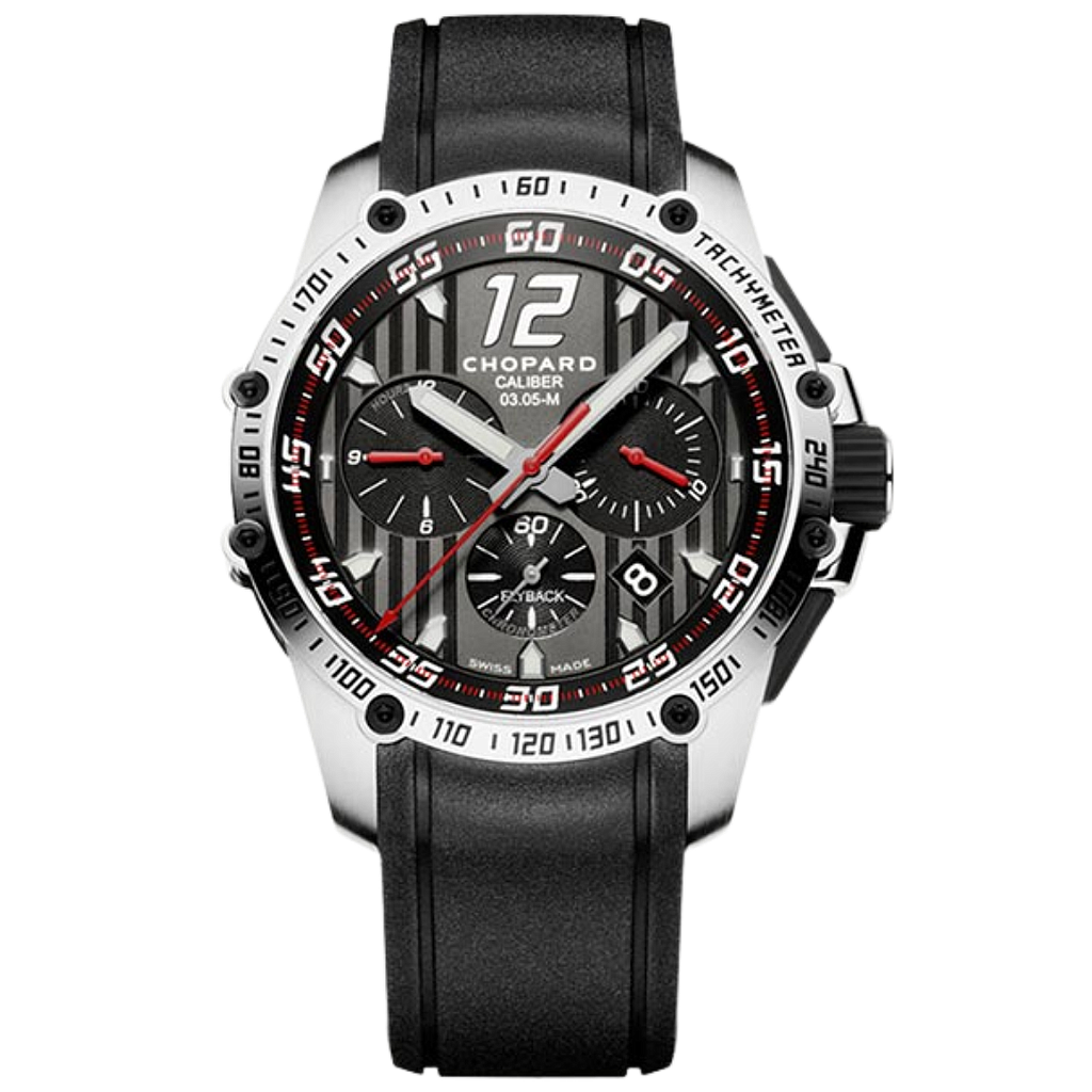 MILLE MIGLIA SUPERFAST CHRONO AUTOMATIC 45MM STEEL BLACK RUBBER