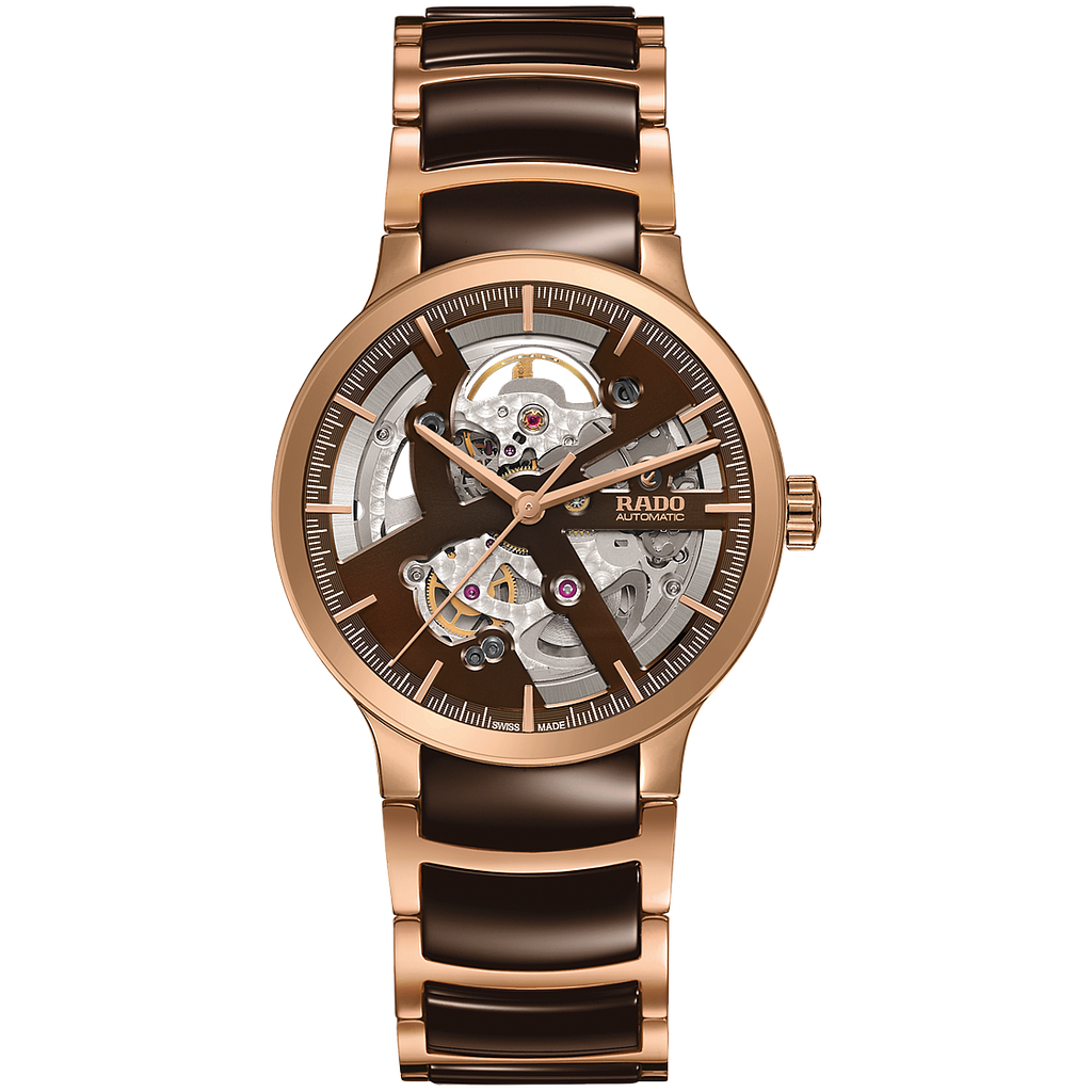 CENTRIX AUTOMATIC OPEN HEART AUTOMATIC 38MM STEEL BROWN STEEL & CERAMIC