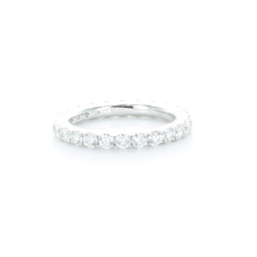 GENEVE RING ETERNITY 3.2 18K WHITE GOLD 55